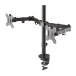 NEW NewStar FPMA-D550DBLACK Universal Dual Monitor Desk Mount VESA Clamp Grommet