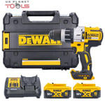 DeWalt DCD996P2 18v XR Brushless Combi Drill + 2x 5Ah Batteries, Charger & Case