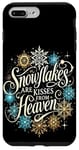 Coque pour iPhone 7 Plus/8 Plus Motif flocons de neige Kisses from Heaven