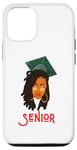 Coque pour iPhone 12/12 Pro Graduation senior Melanine Black Women Girl Magic Graduate 21