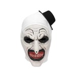 Halloween Terrifier Mask Clownmask Läskig Joker Kostym Halloween Horror Krypande Mask för Vuxna Män Kvinnor