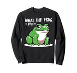 What The Frog Is Going On Funny Frog Lover Gift Idea Sweatshirt