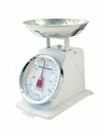 5KG TRADITIONAL WEIGHING KITCHEN SCALE BOWL RETRO SCALES MECHANICAL CREAM