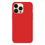 Coque silicone unie Mat Rouge compatible Apple iPhone 13 Pro - Neuf