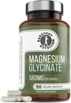 Barefoot Nutrition Magnesium Glycinate Supplement 560Mg - 90 X 1-To-3 a Day Caps