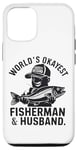 iPhone 13 Pro World's Okayest Fisherman Husband - Funny Fishing Design Case