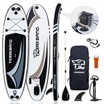 TIGERXBANG Planche de Stand up Paddle | 10' 305 x 82 x 15 cm | Grubo 6 Cali | Complet nadmuchiwane wios☚o