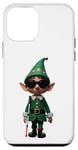 Coque pour iPhone 12 mini White Cane Vêtements d'elfe de Noël pour adultes et enfants