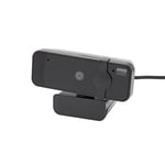 APM 571075 - Webcam Full HD 1080P avec Micro Intégré - Caméra PC Filaire USB - Transmission d'Images Fluides et Précises - Résolution Max 1920x1080px - Cache-Caméra Intégré - Angle Large - Noir