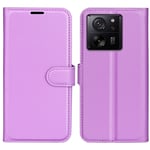 Xiaomi 13T/13T Pro Kotelo Litchi Violetti