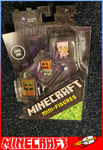 Minecraft Alex, Skeleton And Zombie At The Door Mini Figures - Brand New Sealed