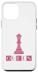 Coque pour iPhone 12 mini Pink Queen Tableau blanc Jeu d'échecs Girlie Vibes