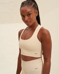 Aim’n Oat White Luxe Seamless High Support Bra - XL