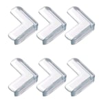 SHINING HOUSE Protection Coin de Table Bébé, 6Pcs Protecteur d'angle de Meuble Transparent, Doux et Haute Résilience, Protège Le Bébé des Angles Vifs