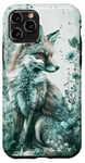 Coque pour iPhone 11 Pro Green Fox Chinoiserie French Esthétique Toile Fille