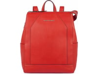 Piquadro Piquadro, Piquadro, Leather, Backpack, Red, With Shock Absorbing Ca, For Men, 28 X 35 X 14.5 For Men