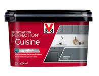 V33 Peinture de rénovation cuisine, Rénovation perfection® Ardoise satin 2L