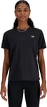 New Balance Women's Athletics T-Shirt Black Heather, L