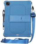 Trolsk Silicone Case with Lanyard(iPad Pro 11/Air 5/Air 4) - skal - Blå