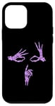 iPhone 12 mini Light Purple Skeleton Hands Shh Say Less Violet Graphic Case