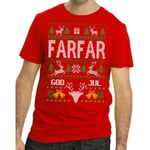 Farfar Jul T-shirt - Christmas jumper stil jultröja M