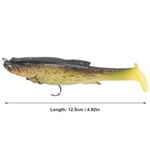 (Black Back Yellow Tail)12.5cm 21g Fishing Lures Silicone Fishing Baits BG