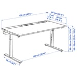 IKEA MITTZON skrivbord 120x60 cm