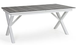 Hillmond Bord 100x166-226 cm Vit/Grå Laminat (-Inget möbelskydd)