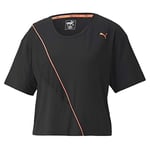 Puma Train Pearl Tee T-Shirt Femme, Black, FR : XL (Taille Fabricant : XL)