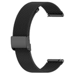 Garmin urrem til Vivoactive 4S - Rustfrit stål - 18 mm - Sort