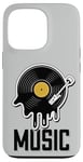 Coque pour iPhone 13 Pro Musique Disque Vinyle Tenue Rétro Pour Musiciens Et Concerts