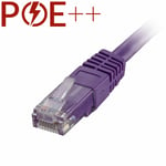 Cablenet 20m Cat6 RJ45 Violet U/UTP PVC 24AWG Flush Moulded Booted Pat