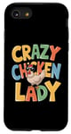 Coque pour iPhone SE (2020) / 7 / 8 Crazy Chicken Lady Farm Œufs frais Coq Agriculteur de volaille