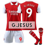 22-23 Arsenal Home Set #9 Gabriel Jesus T-Shirt fotbollströja - Perfet 16