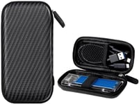 Etui pour Disque Dur Externe,Portable SSD Houssee,Étui pour Portable SSD,Coque EVA Rigide Sac de Protection Transport,Robuste,Antichoc,Coque,pour Les Disques Durs,Noir(Q168)