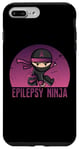 Coque pour iPhone 7 Plus/8 Plus Epilepsy Ninja Support de sensibilisation à l'épilepsie avec ruban violet