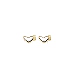 Loving Heart Medium Studs Gold