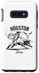 Coque pour Galaxy S10e Houston Texas Rodeo Bull Rider Steer Wrangler Cowboy