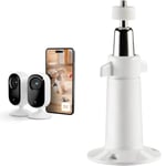 Arlo Essential 2 Indoor 2K, Caméra de Surveillance WiFi Intérieure pour Animaux de Compagnie, Vision Nocturne, avec obturateur d'objetif, Essai Secure Inclus, 4 Caméras Blanc + Bras De Fixation