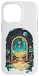 iPhone 14 Pro Max Cosmic Desert Portal Design for Dreamers and Stargazers Case