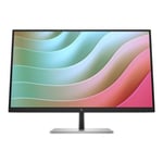 HP E27k G5 - E-Series écran LED 27" 3840 x 2160 4K UHD (2160p) @ 60 Hz IPS 350 cd/m² 1000:1 5 ms HDMI, DisplayPort, USB-C haut-parleurs tête noire, noir et argent (support)