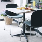 RBM Allround, pöytä laminaatti pöytälevyllä 73cm korkea Musta Vaaleanharmaa 80x80 cm