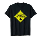 Danger High Voltage T-Shirt warning sign style T-Shirt