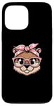 iPhone 13 Pro Max Beaver Pink Bandana Glasses Case