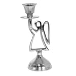 Angel Candle Holder - Silver Nickel Plated Christmas Houseware Gifts