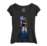 T-Shirt Femme Col Echancré Goldorak Go Nagai Robot Manga Anime Japon 80's