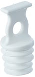 GARDINIA End Stop For GE and P2U Model Curtain Rods With Cut-Outs Ø 9-11 mm, 10 Pack, Plastic, White