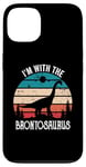 iPhone 13 I'm With The Dinosaur Brontosaurus, Dino Gifts For Kids Case