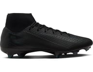 Nike Men's Zm Superfly 10 Acad Fg/Mg Football Shoe, Black/Black/Deep Jungle, 11 UK