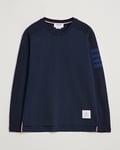 Thom Browne Long Sleeve 4-Bar T-Shirt Navy